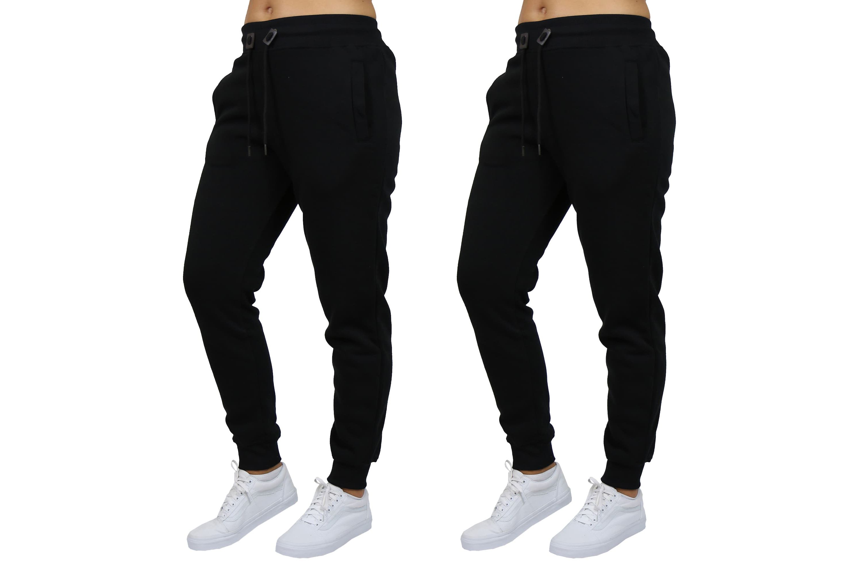 Blue Ice Womens Loose Fit  Fleece-Lined Jogger Sweatpants-2 Pack