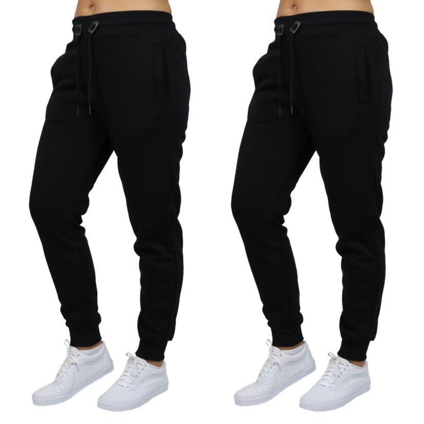 Blue Ice Womens Loose Fit  Fleece-Lined Jogger Sweatpants-2 Pack