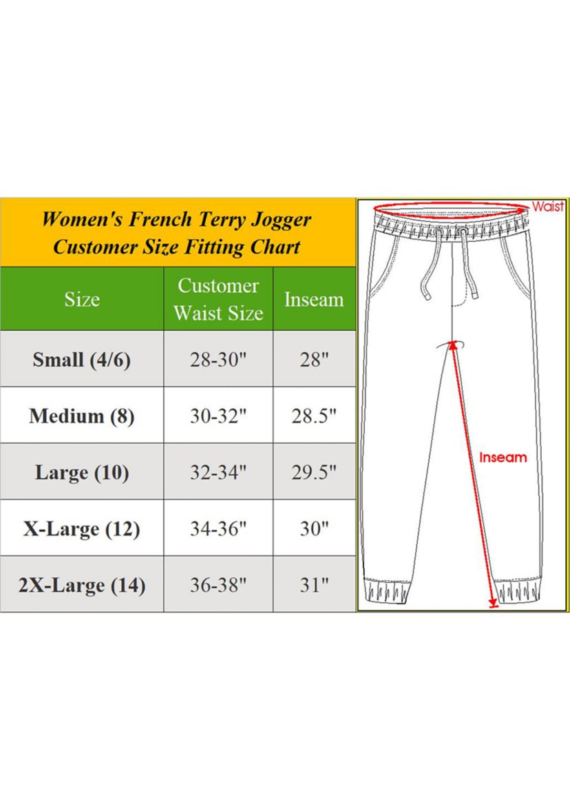 Womens French Terry Loose Fit Jogger Lounge Pants - 3 Pack