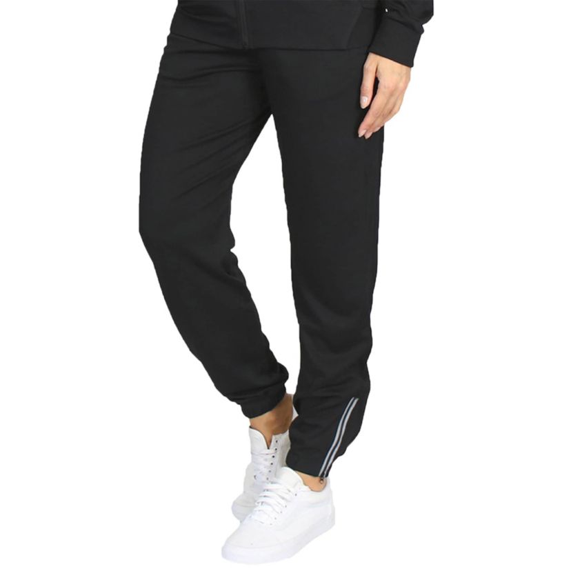 Blue Ice Womens Loose Fit  Moisture Wicking Performance Jogger With Reflective Trim Ankle Zippers