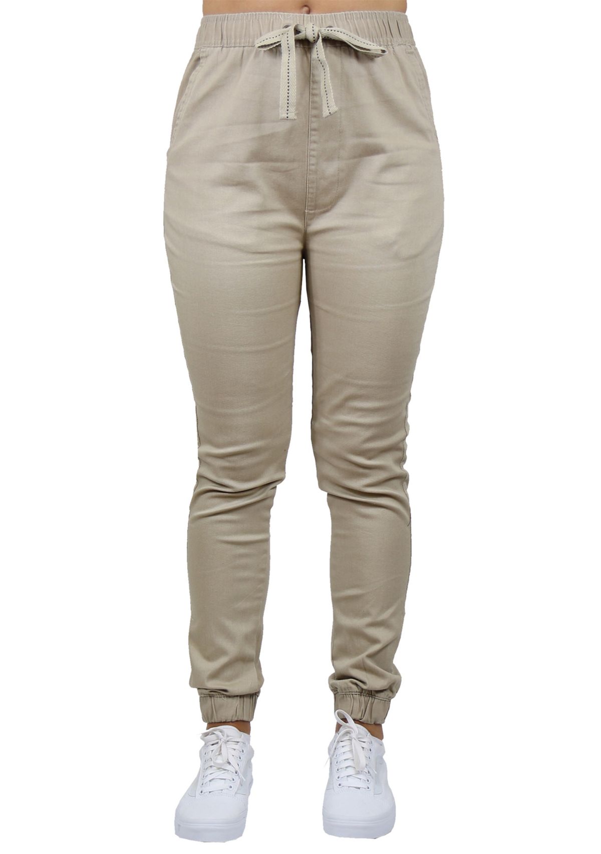 Womens Basic Stretch Twill Joggers