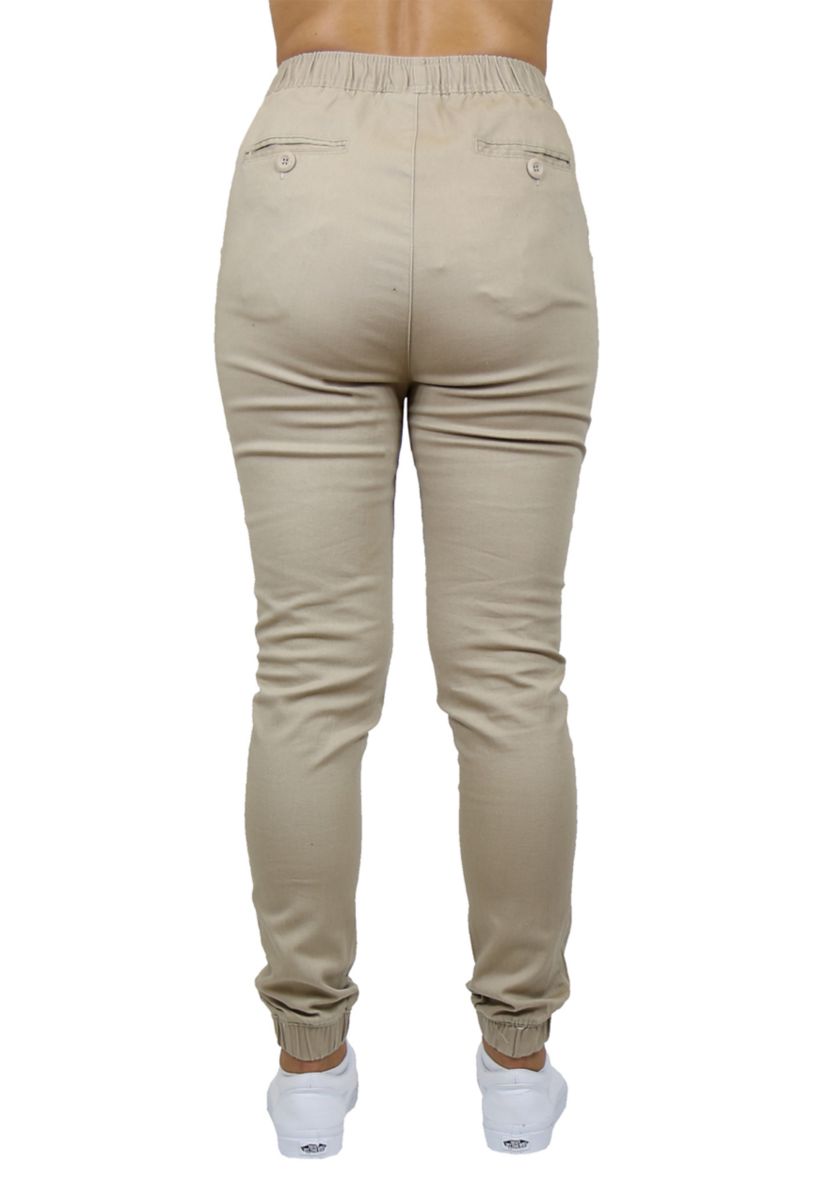 Womens Basic Stretch Twill Joggers