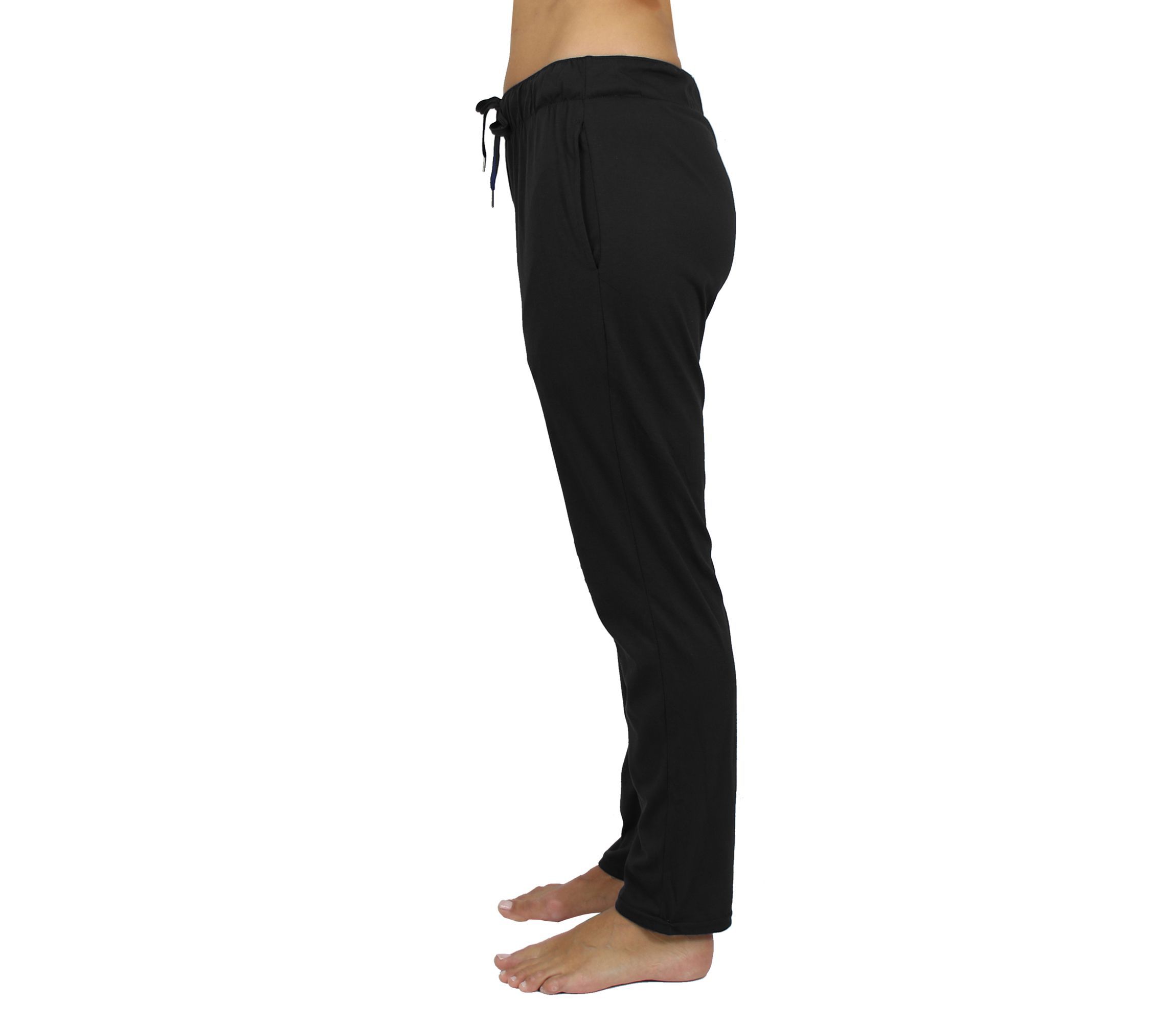 Galaxy By Harvic Womens Loose Fit Classic Lounge Pants-3 Pack