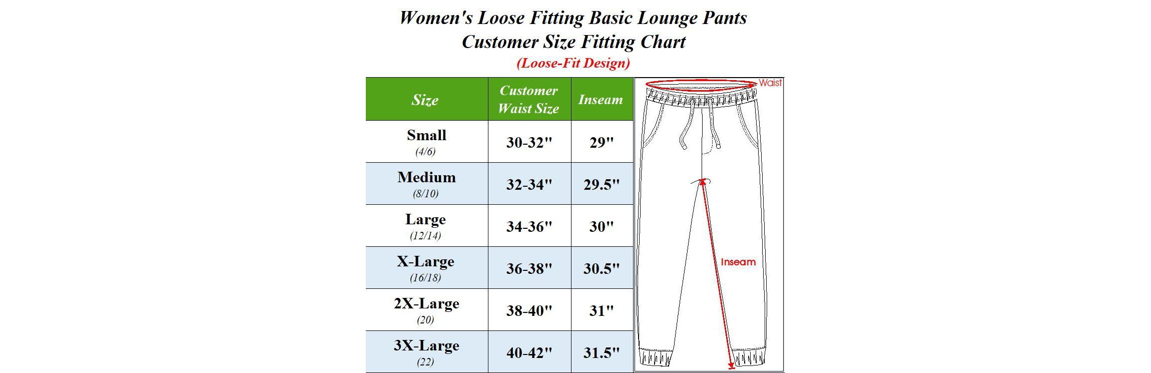 Galaxy By Harvic Womens Loose Fit Classic Lounge Pants-3 Pack