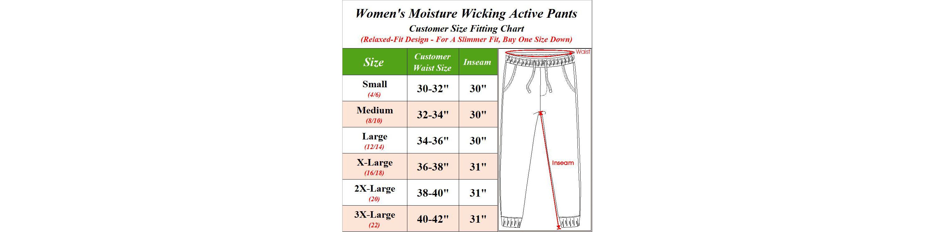 Galaxy By Harvic Womens Moisture Wicking Fashion Performance Pants