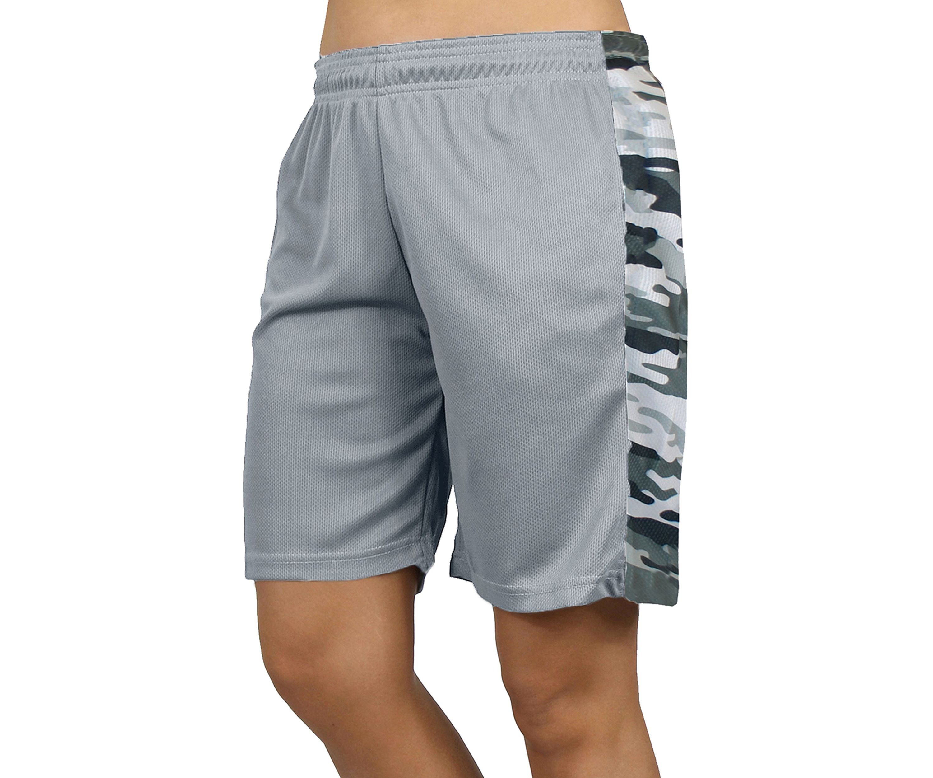 Galaxy By Harvic Womens Loose Fit Moisture Wicking Performance Quick Dry Mesh Shorts With Side Block Design