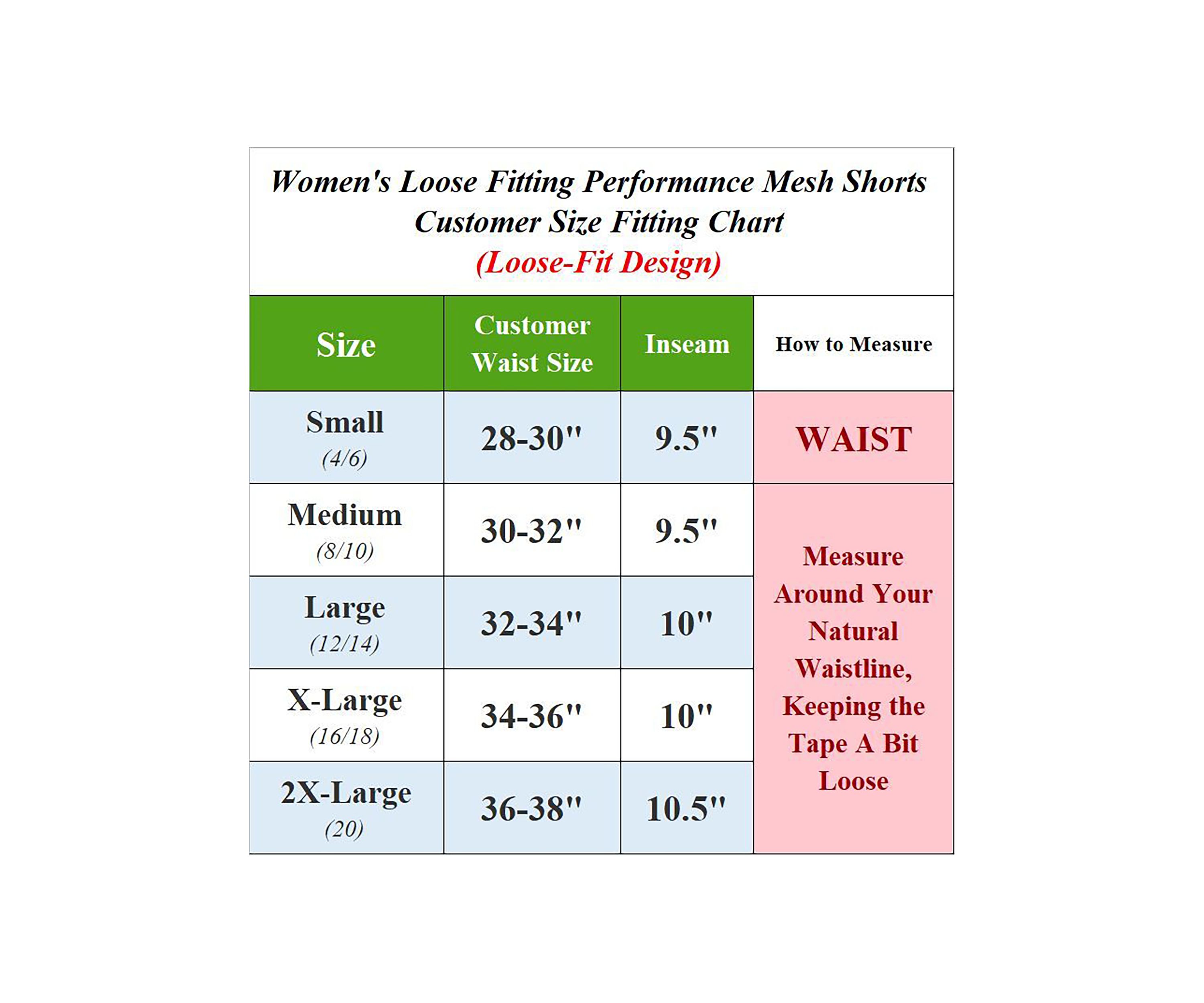 Womens Mesh Shorts