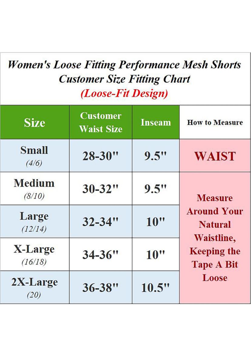 Womens Mesh Shorts