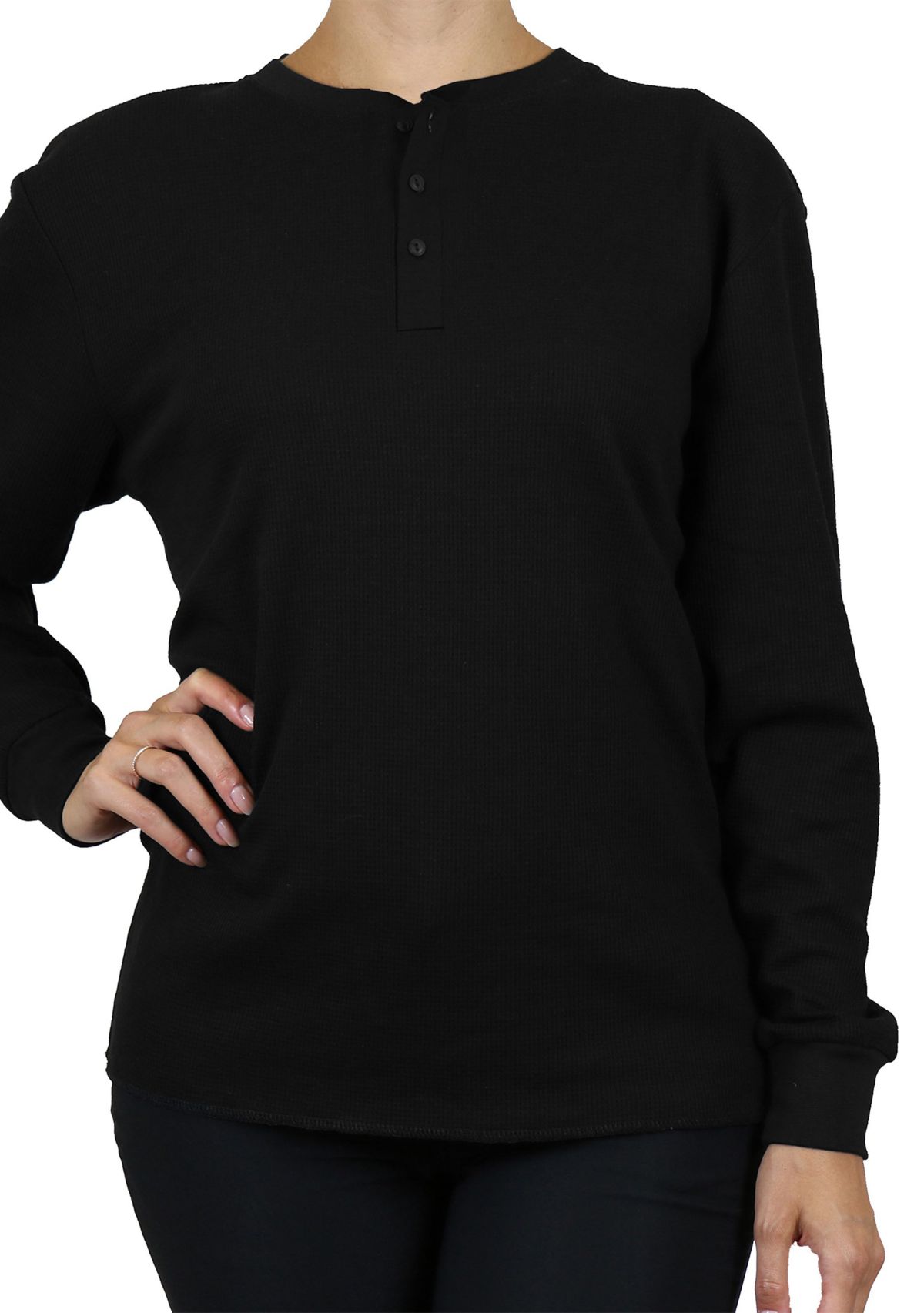 Womens Henley Thermal