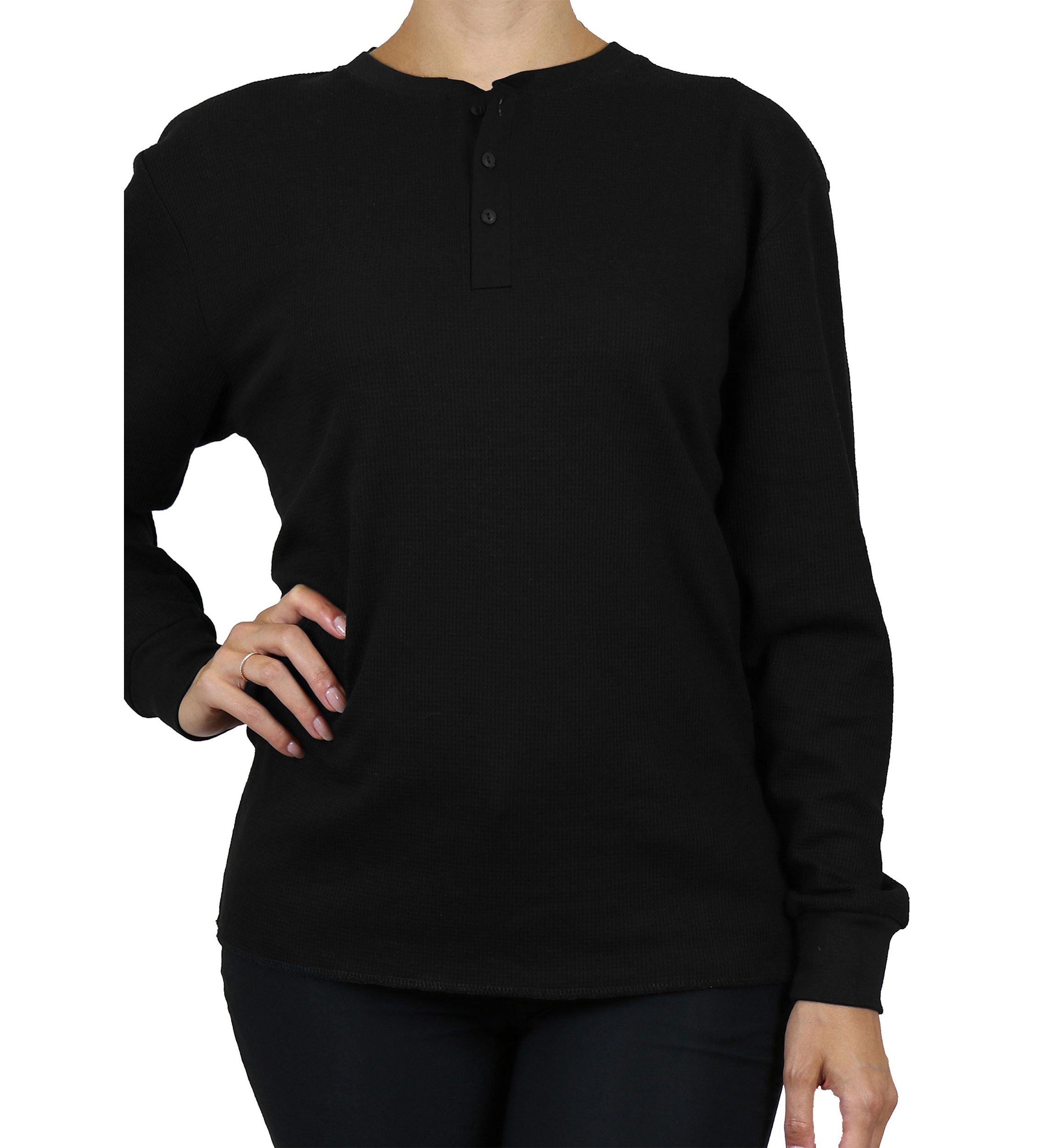 Womens Henley Thermal
