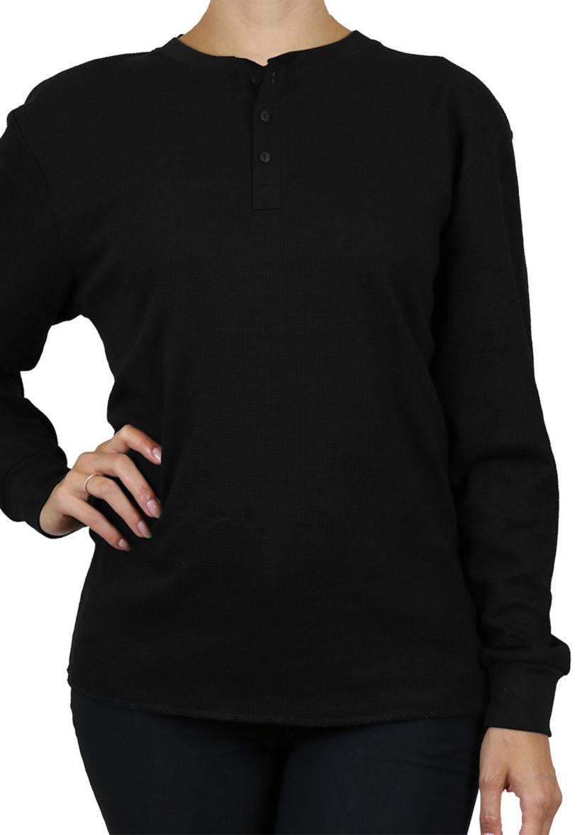 Womens Henley Thermal