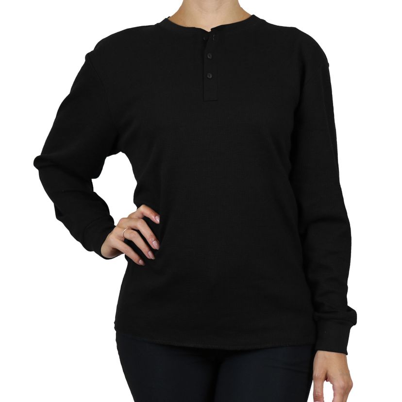 Womens Henley Thermal