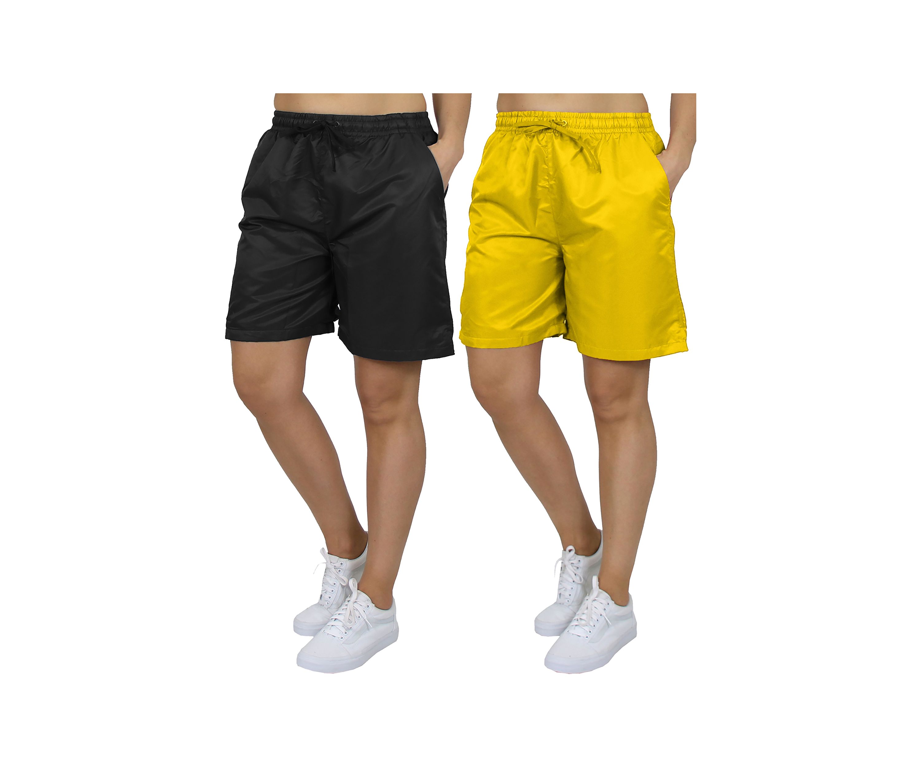 Galaxy By Harvic Womens Loose Fit Performance Active Workout Training Shorts With Mesh Lining-2 Pack
