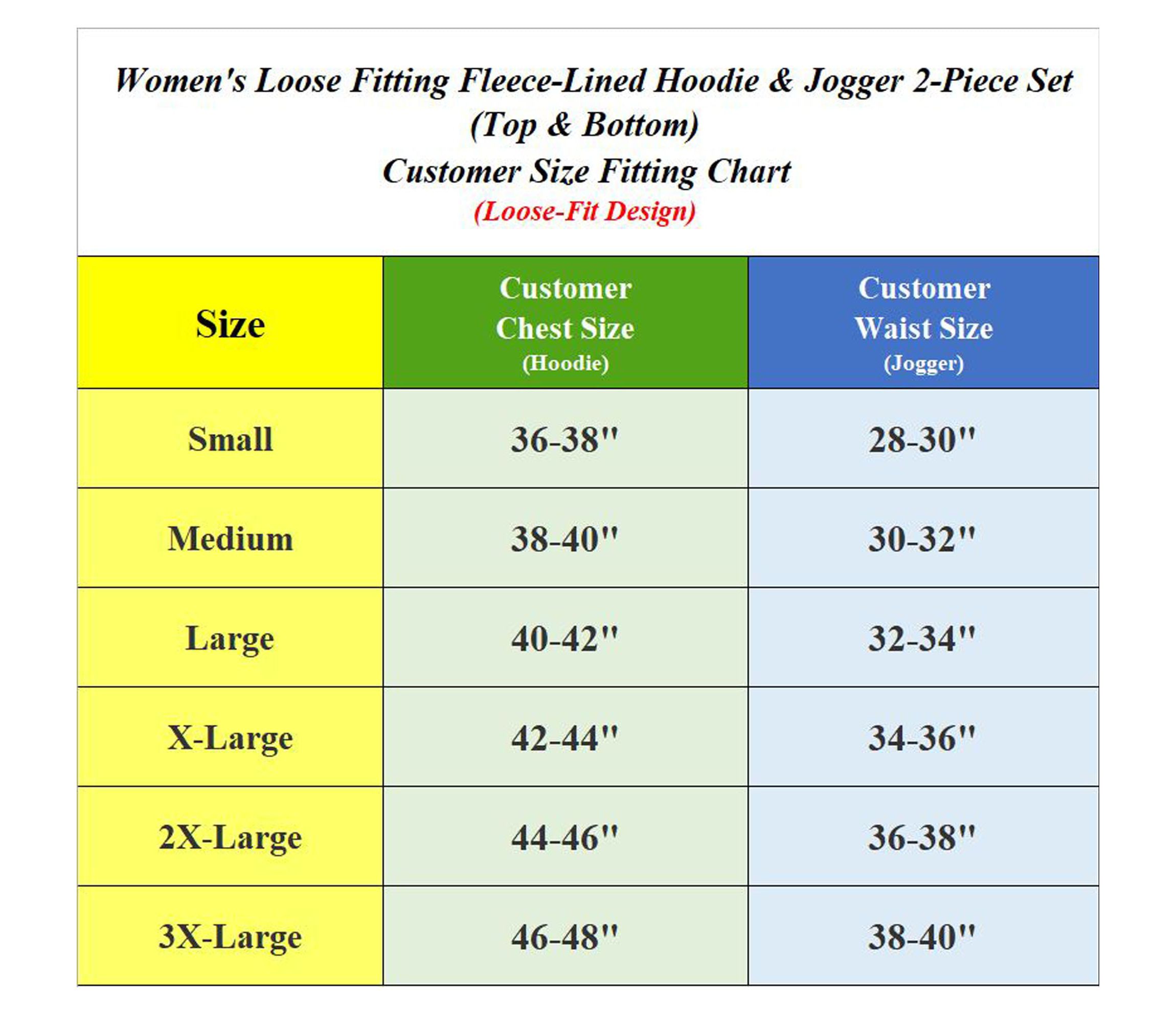 Loose Fit Fleece-Lined Full Zip Hoodie & Jogger 2-Piece Set