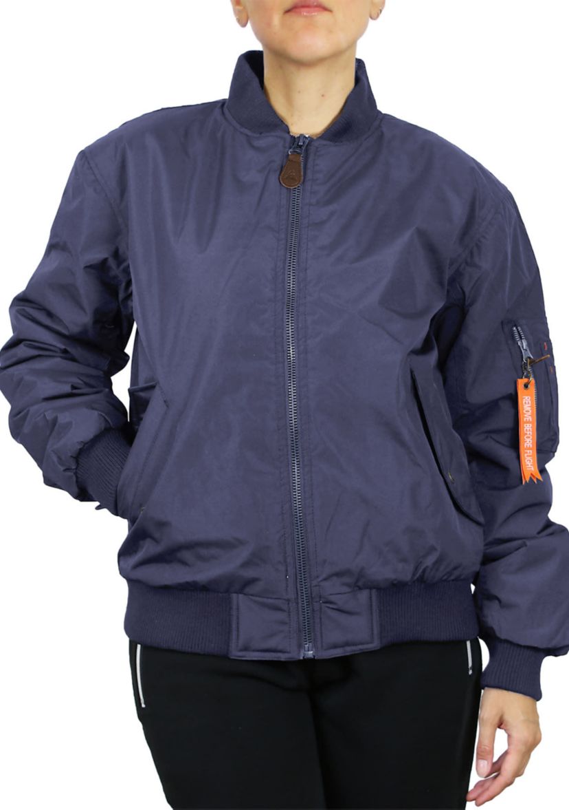 Womens Loose Fit Flight Jacket