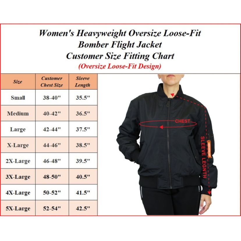 Womens Loose Fit Flight Jacket