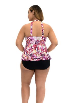 Fit 4 Ur Hips Kapalua Hi Neck 2 Tier Top