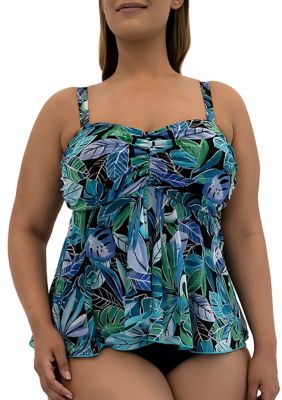 Palms Mesh Bandeau Flyaway top