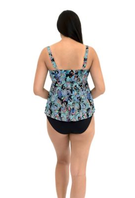 Fit 4 Ur D's & E's Whimsical Flared V hem top