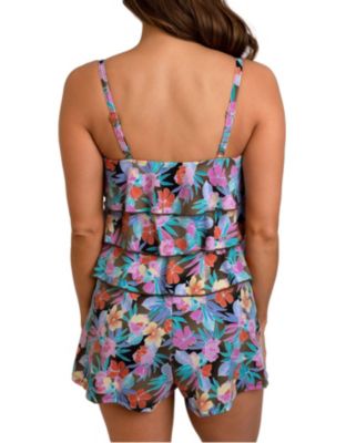 Fit 4 Ur Hips Topaz 3 Tier V Hem Bandeau Romper