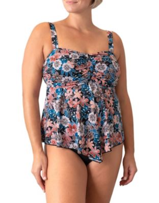 Belk womens plus size best sale bathing suits