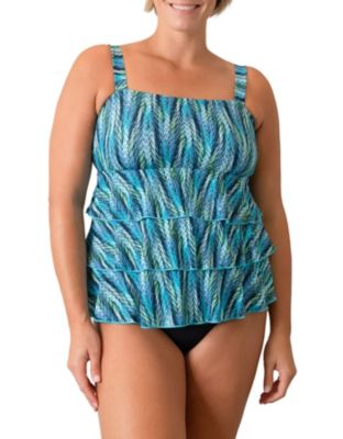 PLUS LEXI 3 TIERED BANDEAU TOP