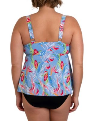 Fit 4 Ur D's & E's Dawn Waterfall Bandeau Top