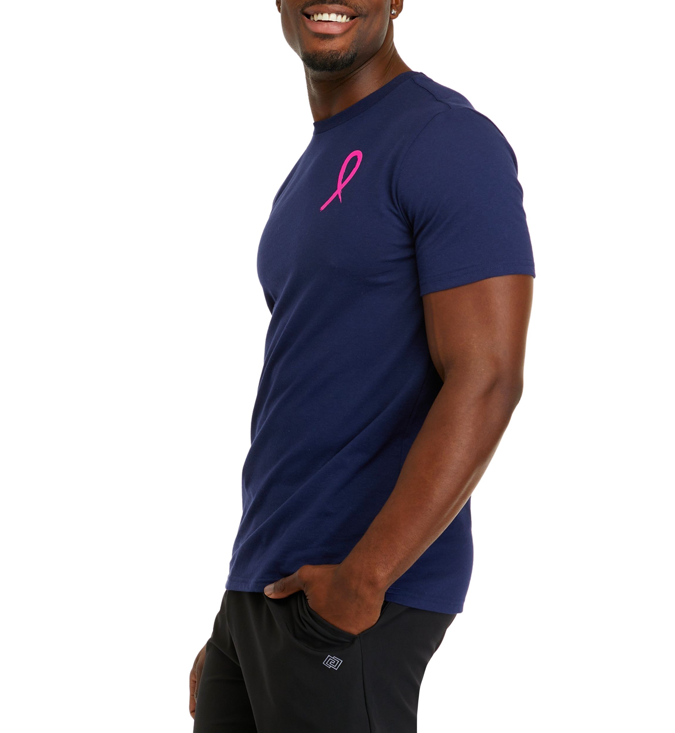 Short Sleeve Breast Cancer Awareness Graphic T-Shirt