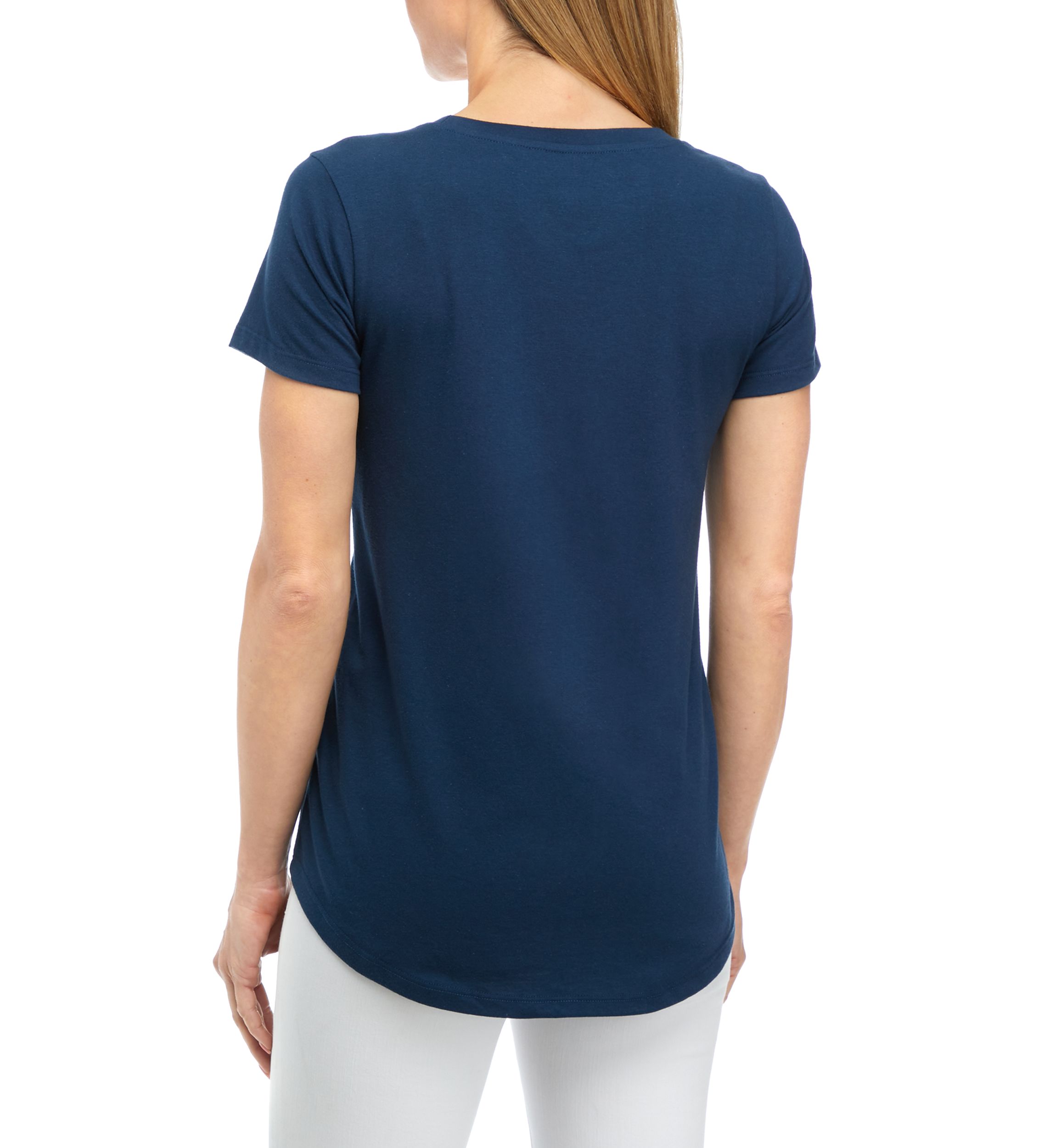 Womens Short Sleeve Breast Cancer Awareness Graphic T-Shirt