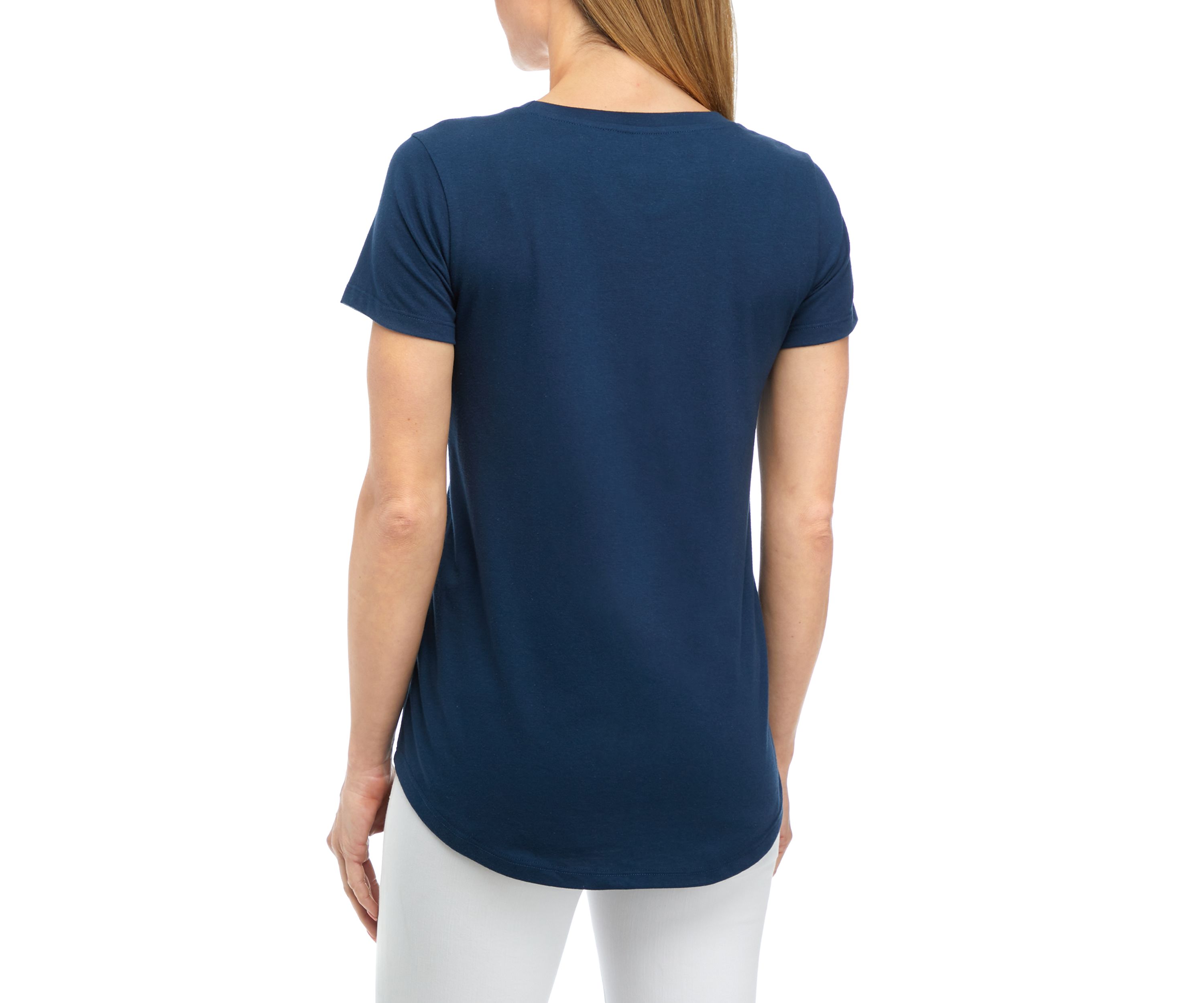 Womens Short Sleeve Breast Cancer Awareness Graphic T-Shirt