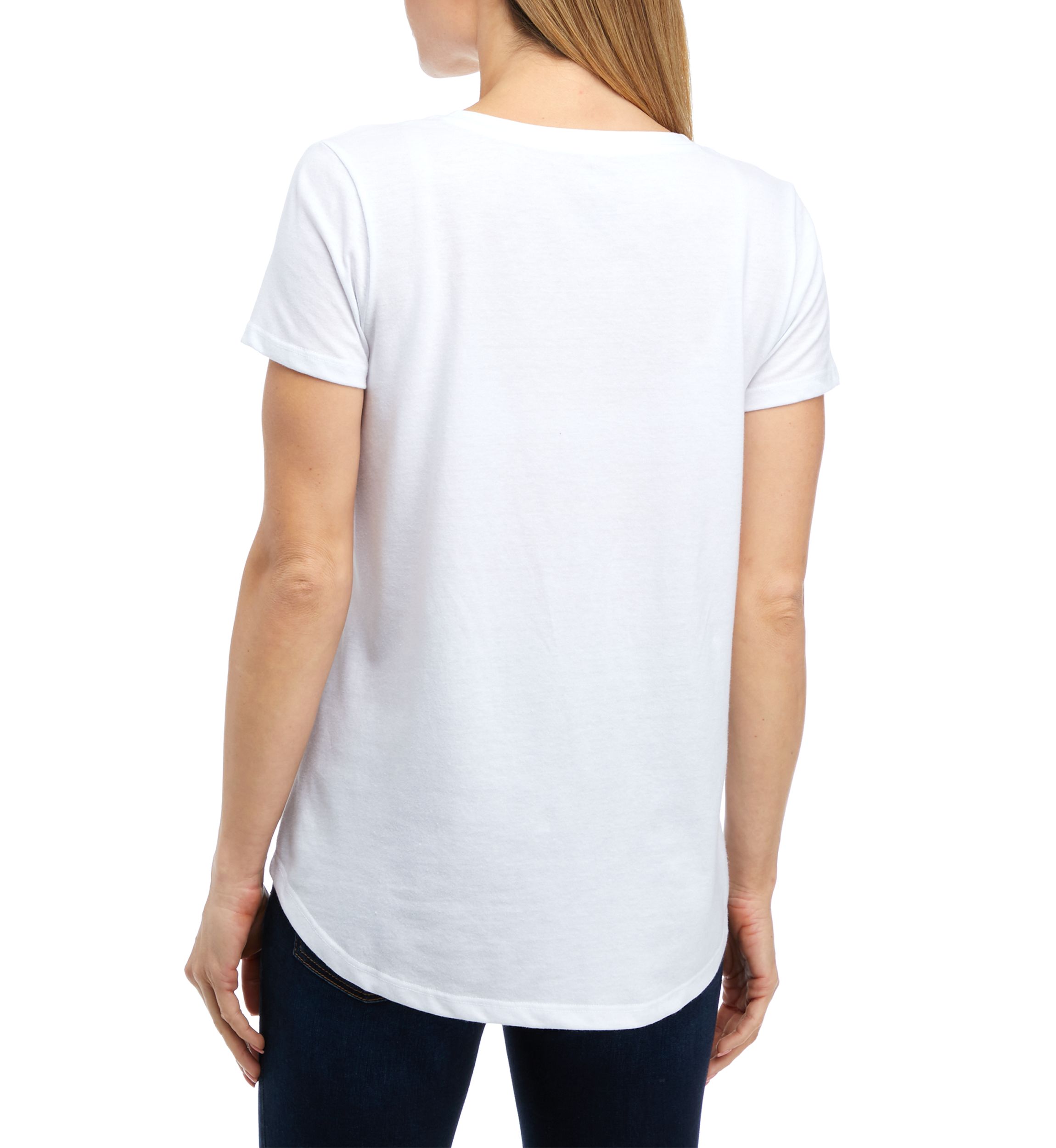 Womens Short Sleeve Breast Cancer Awareness Graphic T-Shirt