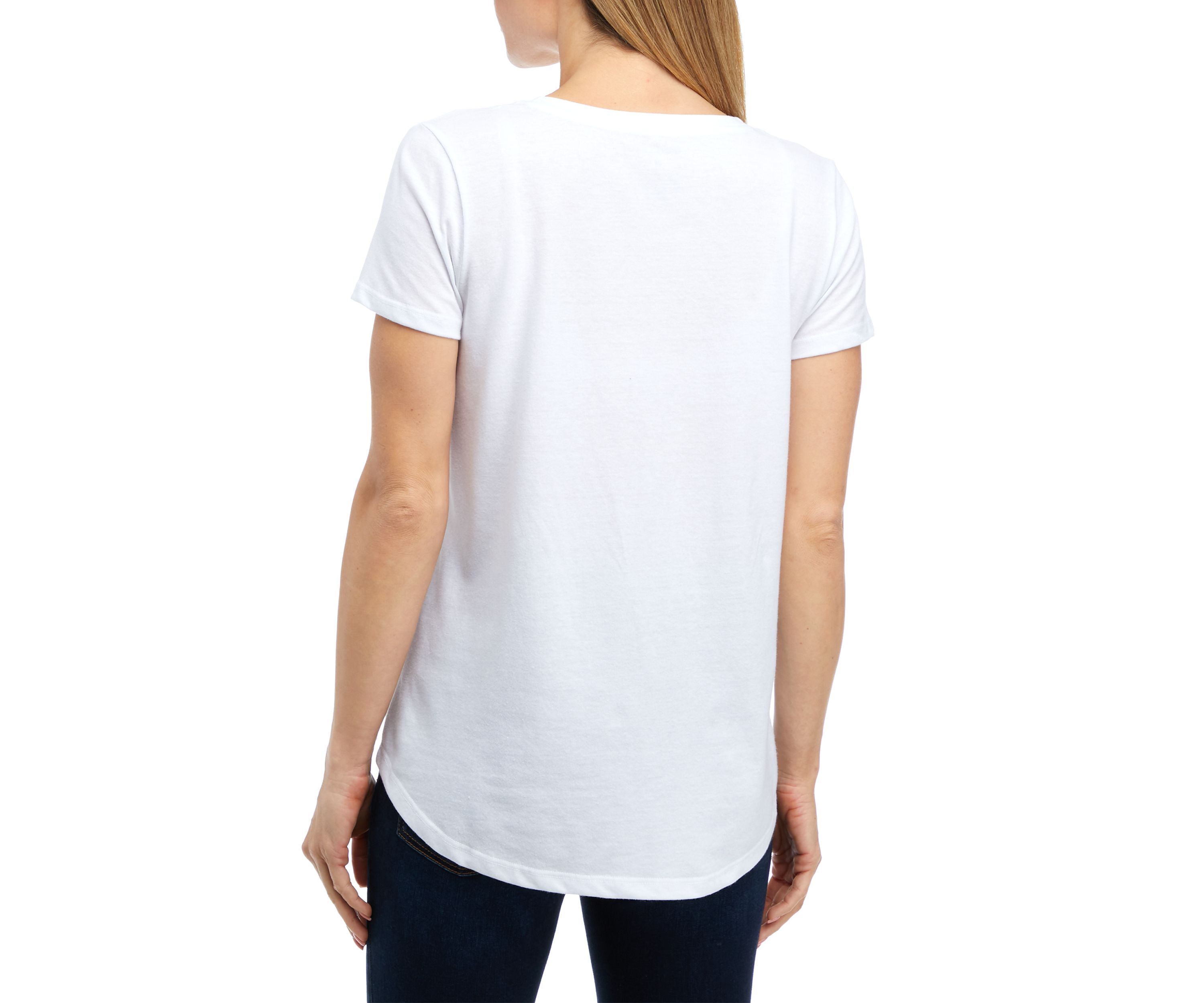 Womens Short Sleeve Breast Cancer Awareness Graphic T-Shirt