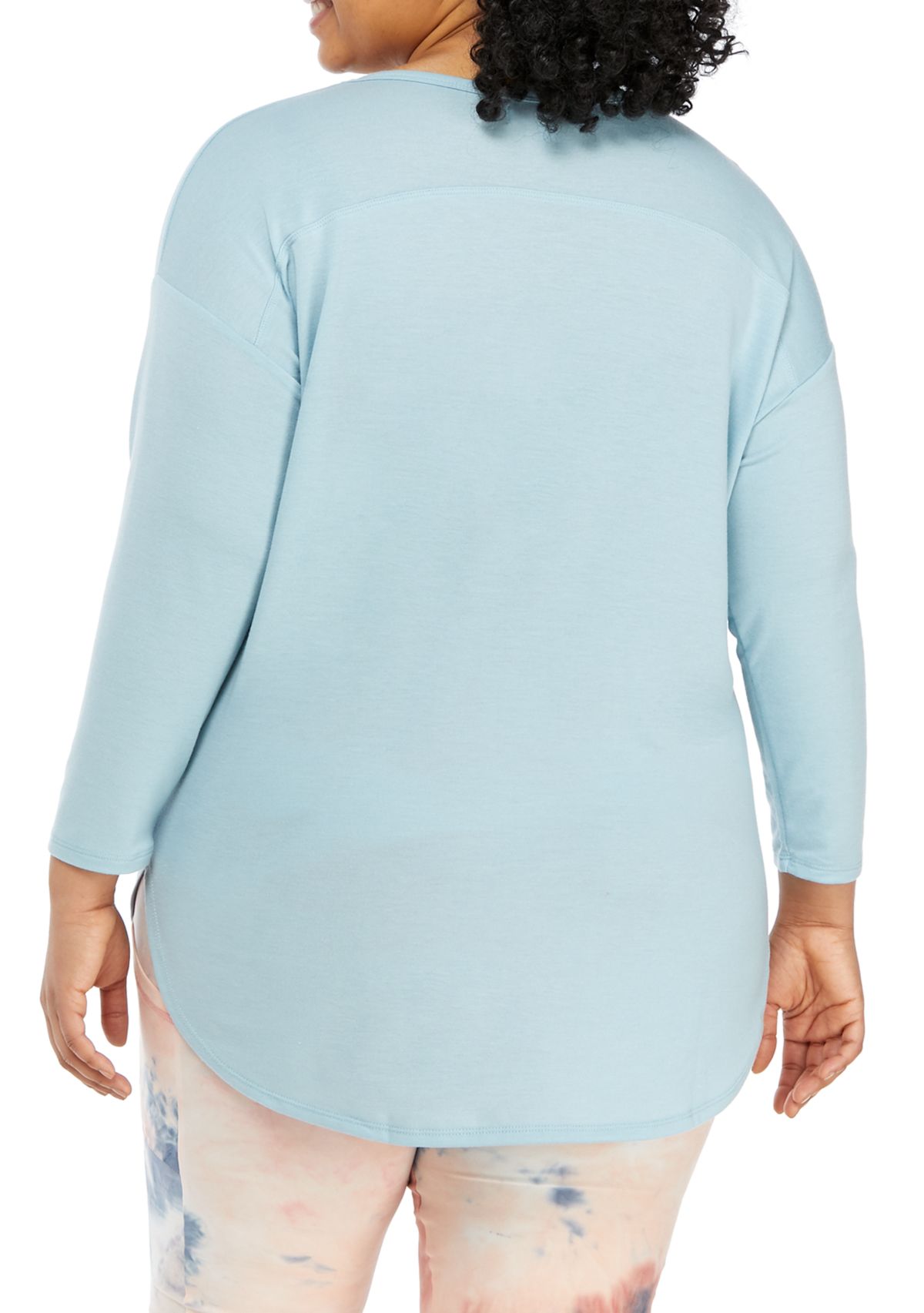 Studio Plus Size Long Sleeve Graphic Pullover