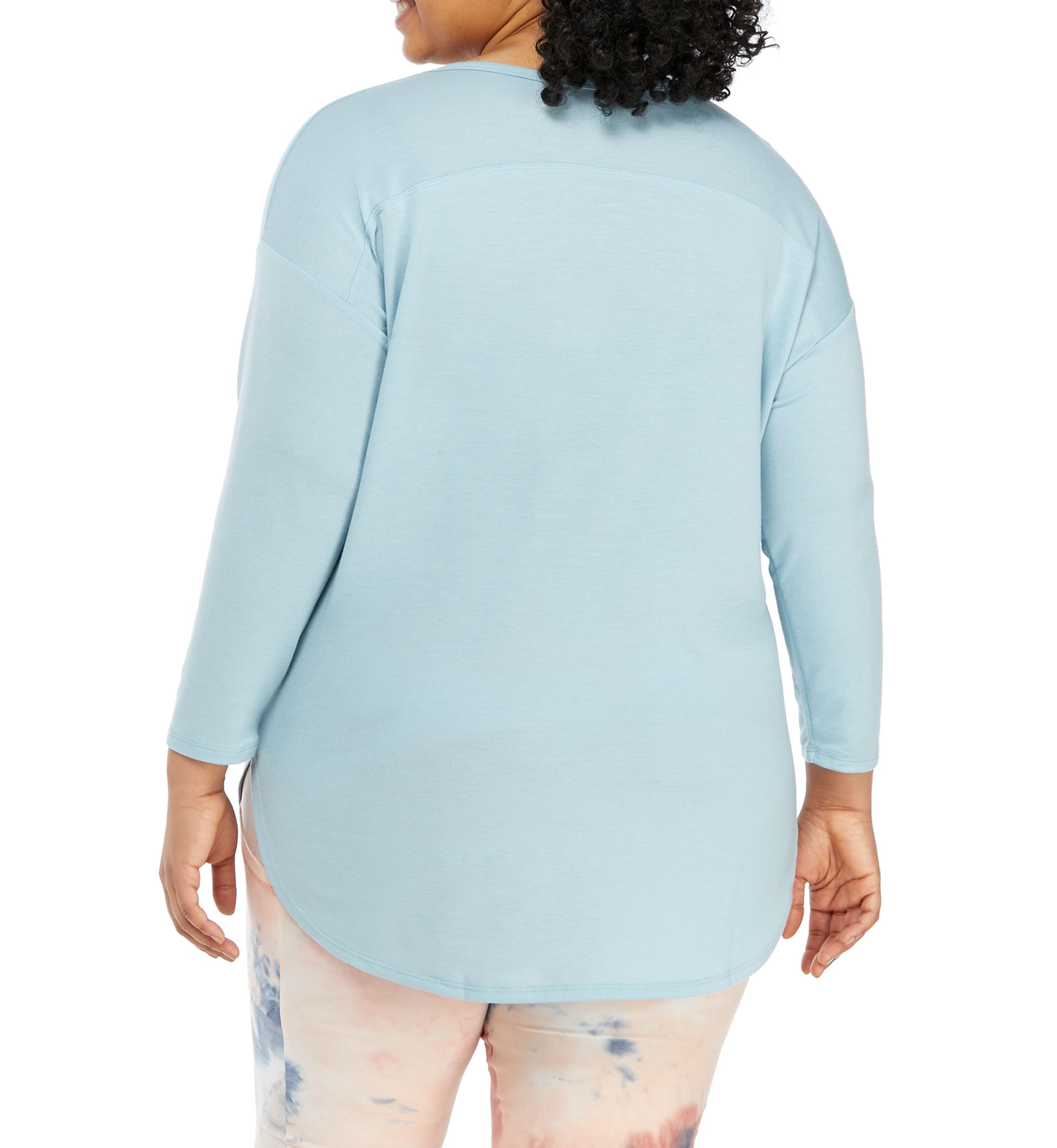 Studio Plus Size Long Sleeve Graphic Pullover