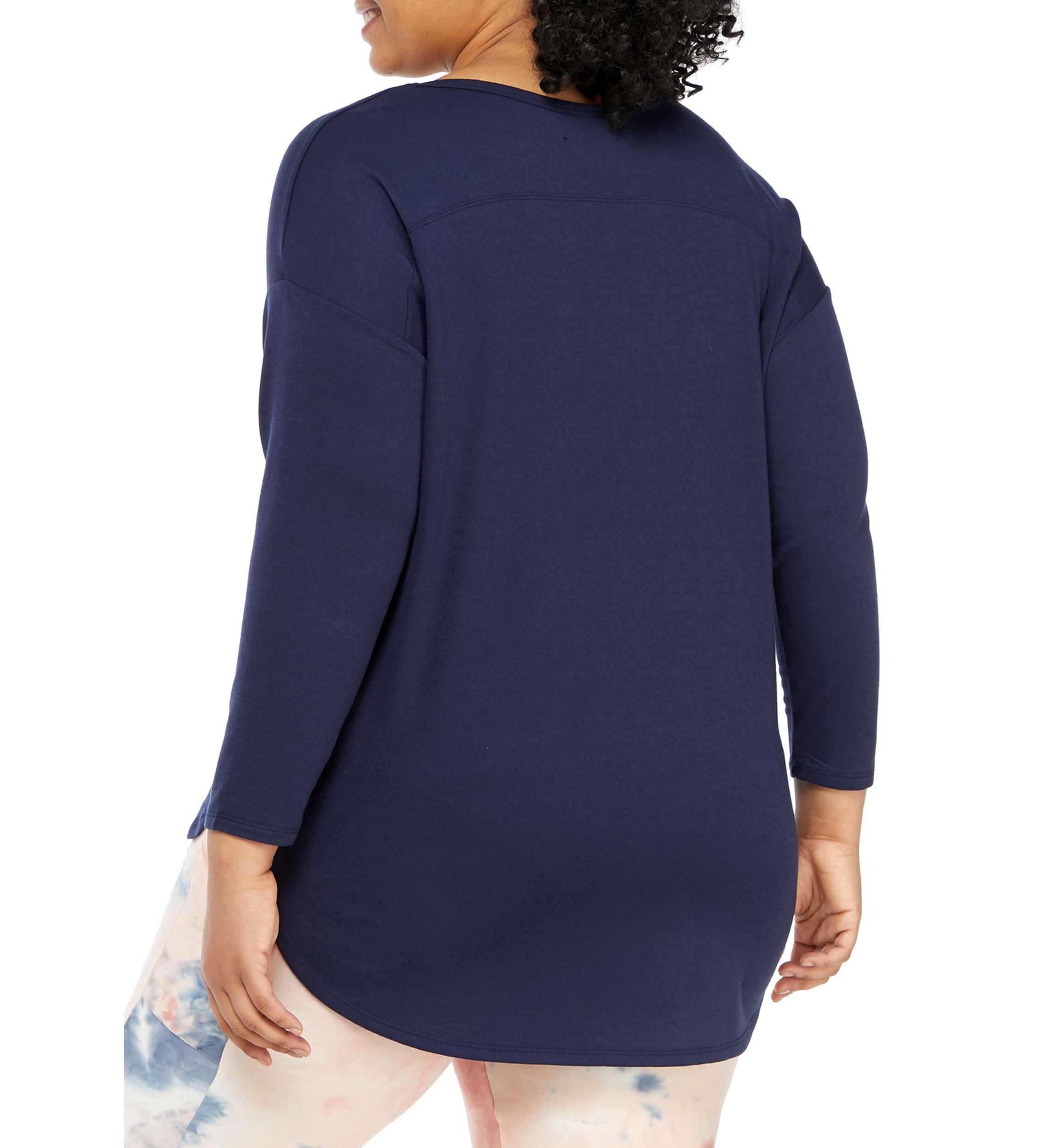 Studio Plus Size Long Sleeve Graphic Pullover