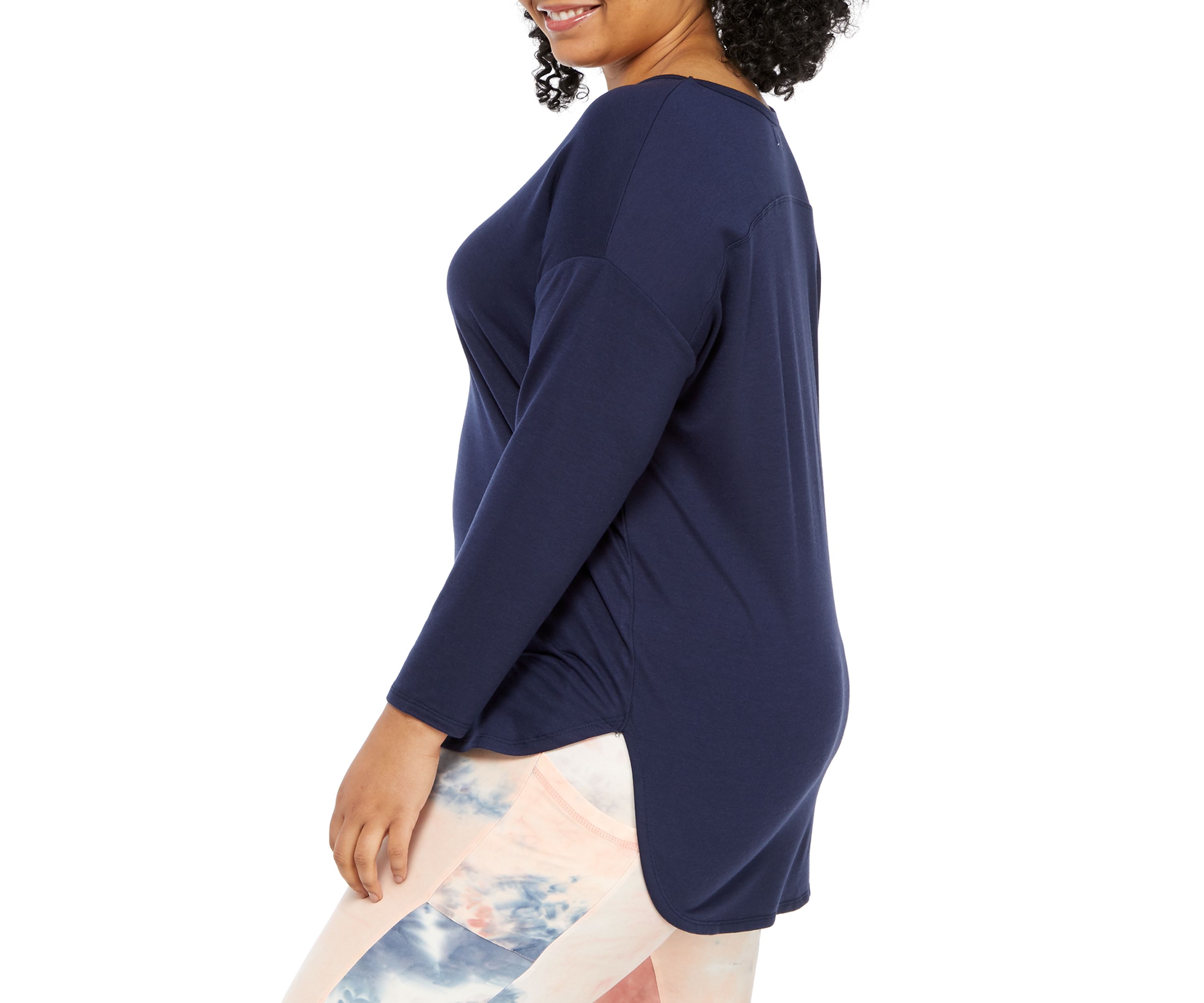 Studio Plus Size Long Sleeve Graphic Pullover