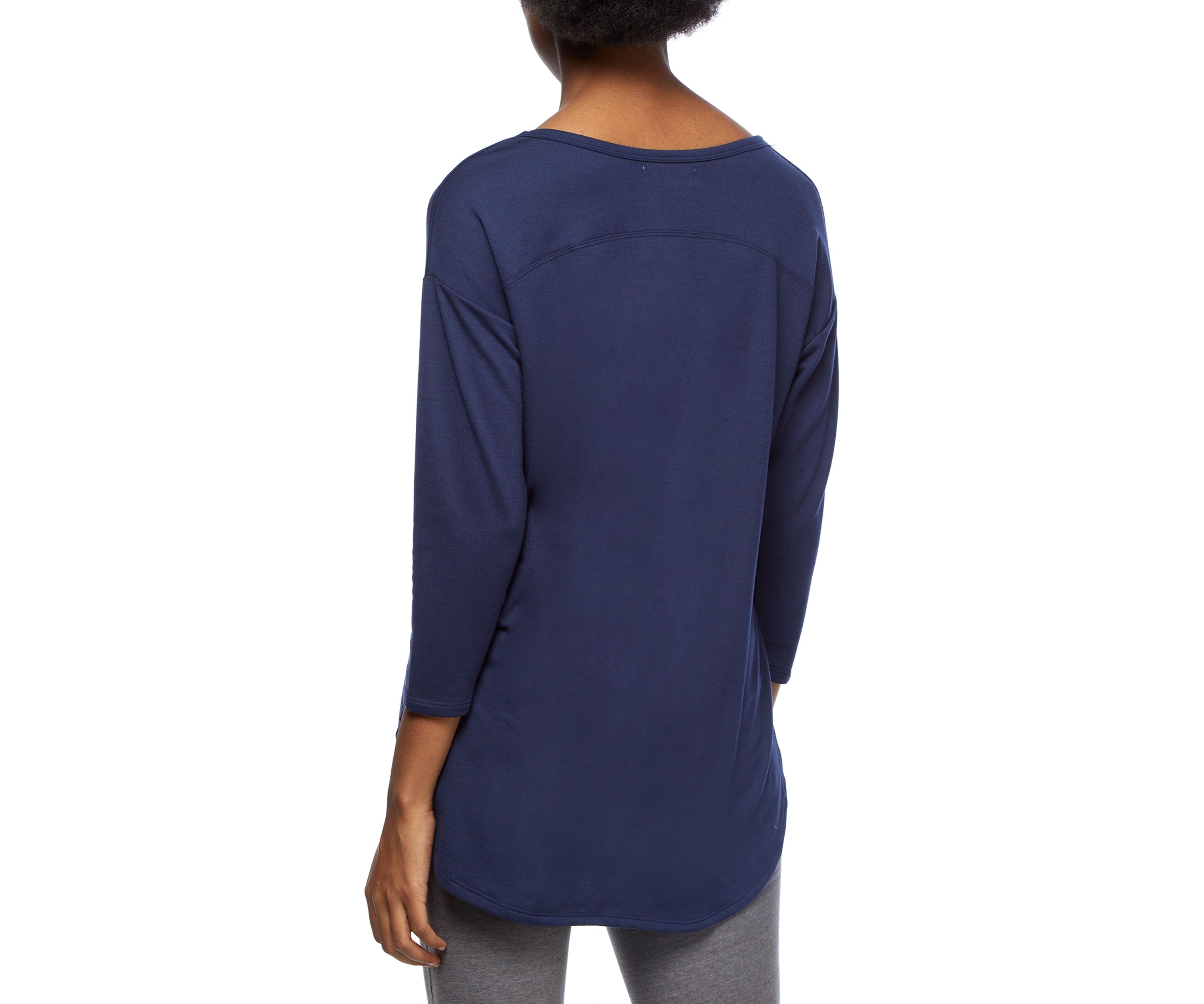 Studio Womens Long Sleeve Graphic T-Shirt 