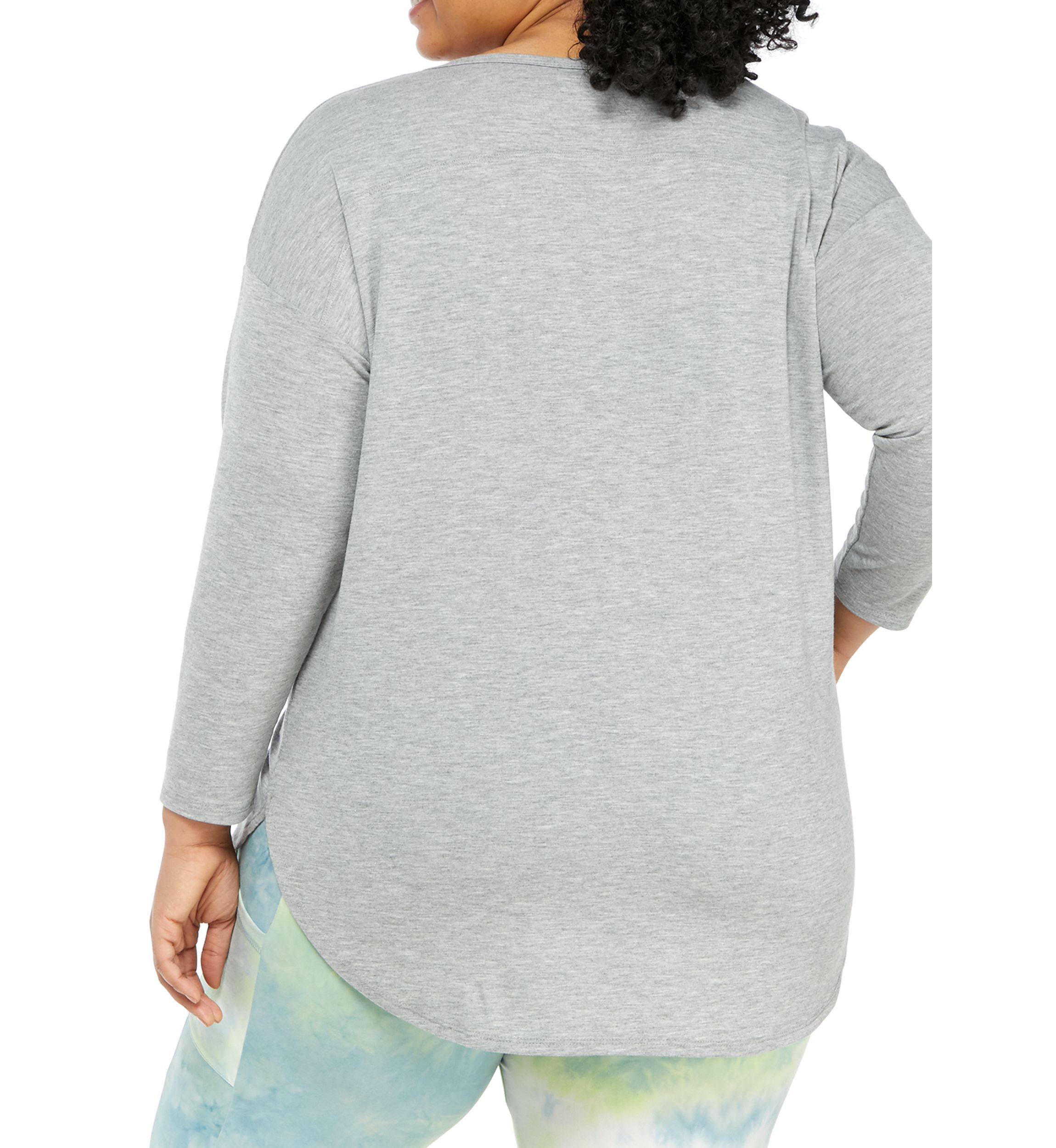 Studio Plus Size Long Sleeve Graphic Pullover