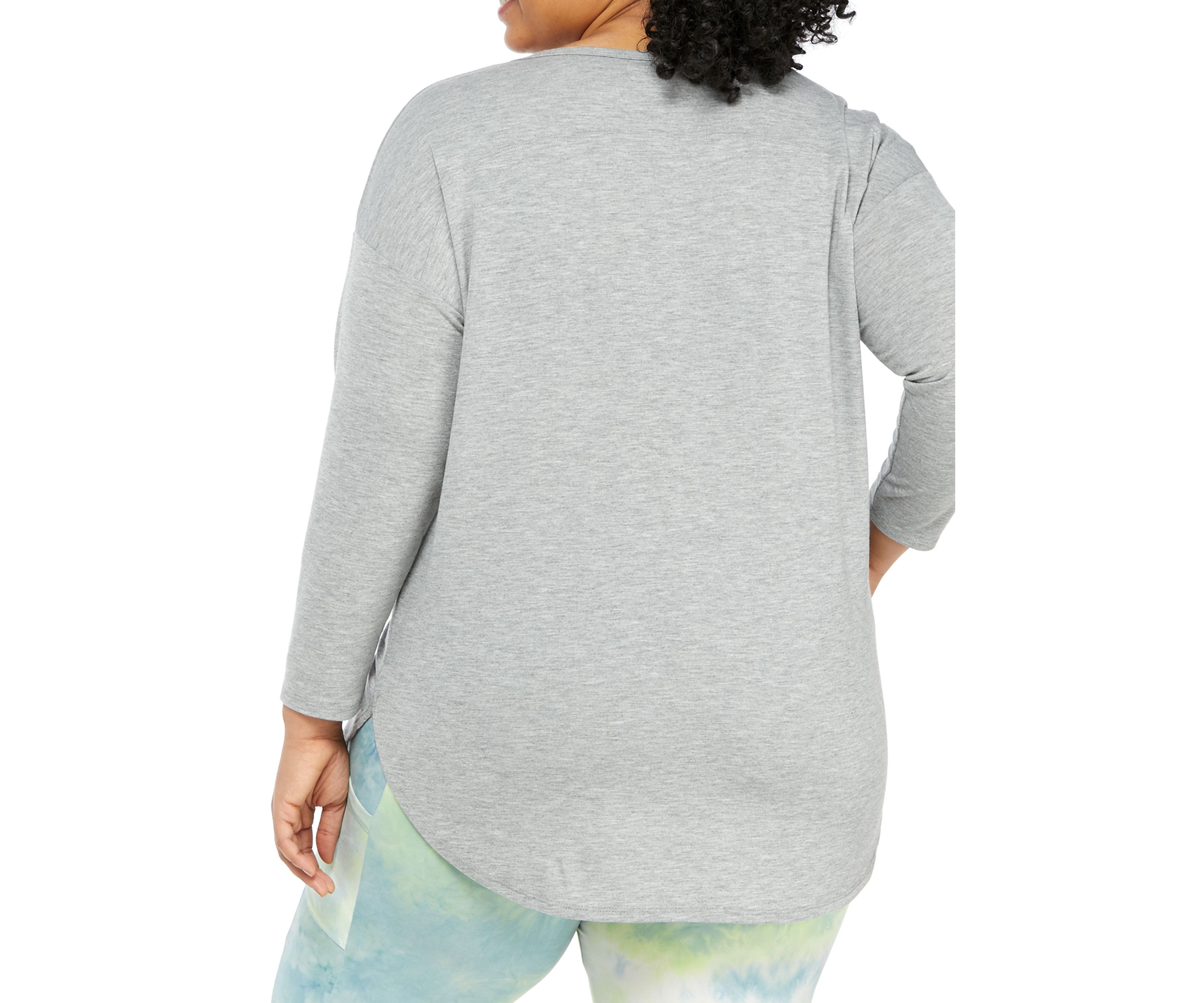 Studio Plus Size Long Sleeve Graphic Pullover