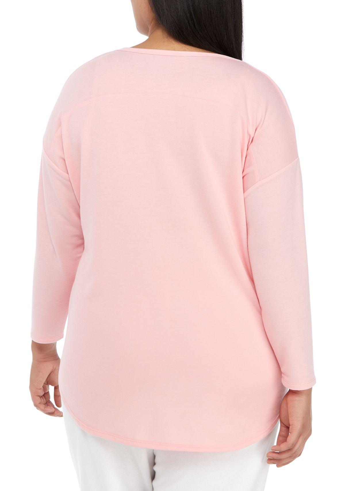 Studio Plus Size Long Sleeve Graphic Pullover