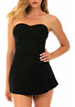 Compression Skirted One-Piece Swimsuit with All-Over Slimming Control