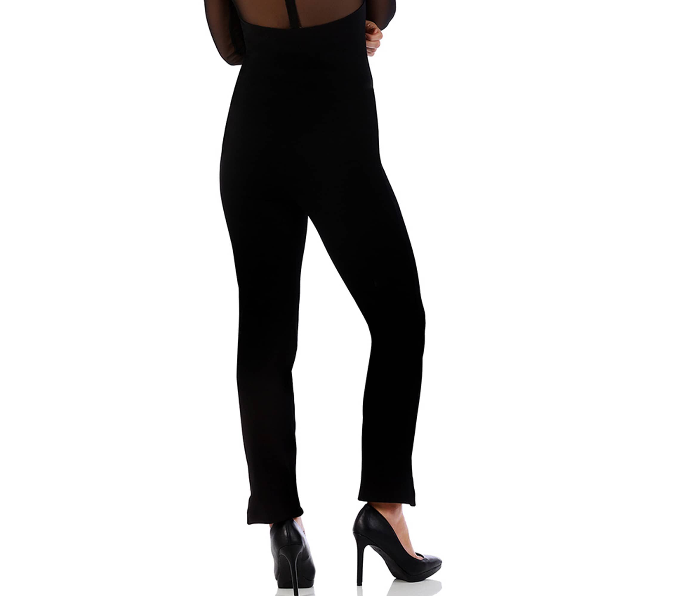 Straight Leg Ankle Slit Pant