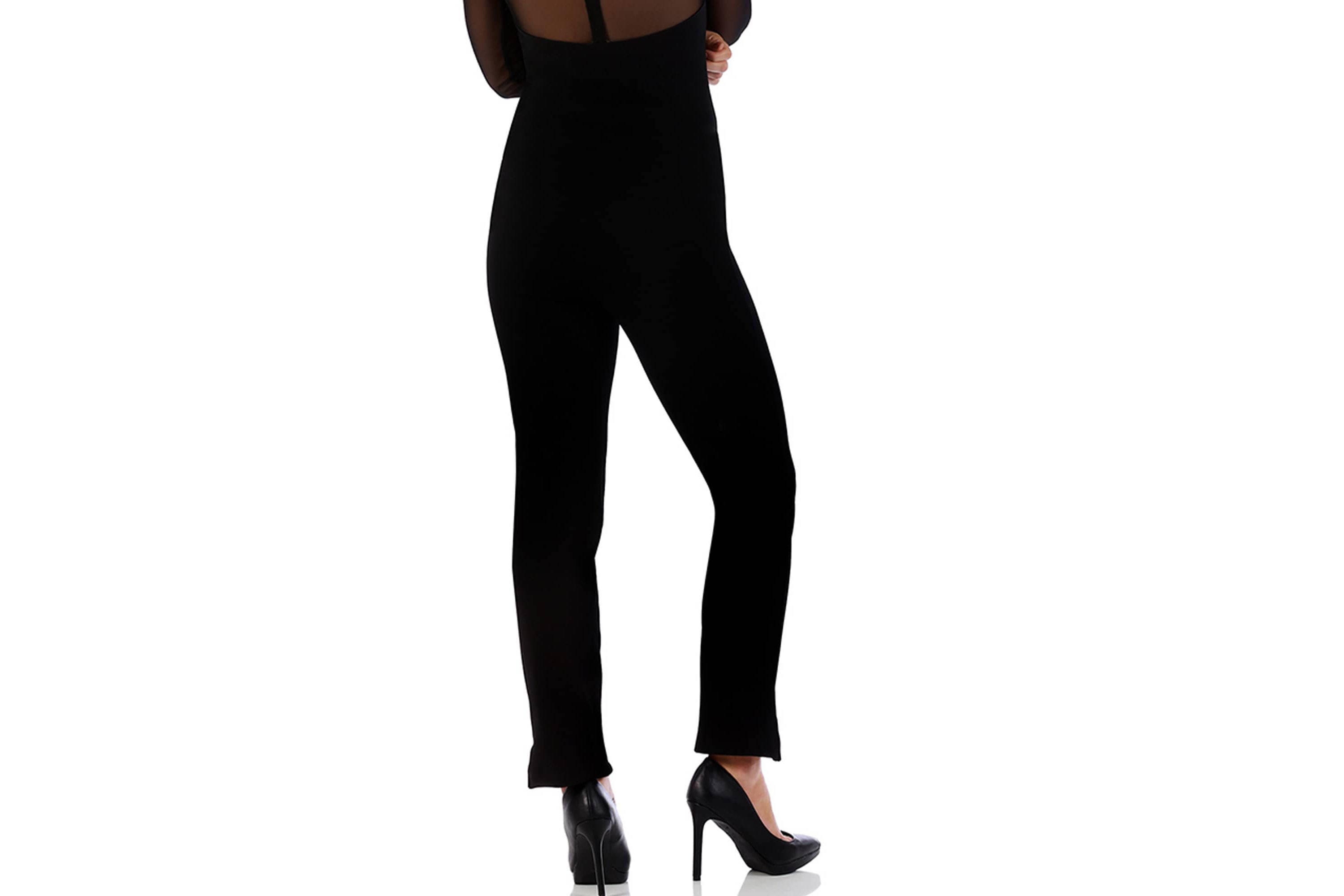 Straight Leg Ankle Slit Pant