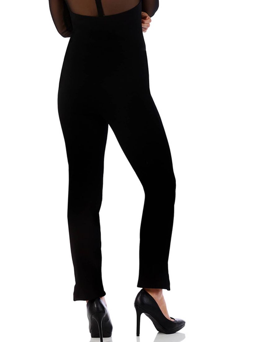 Straight Leg Ankle Slit Pant