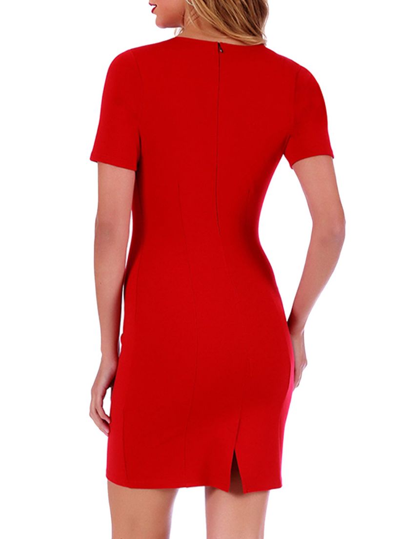 Square neck short dress
