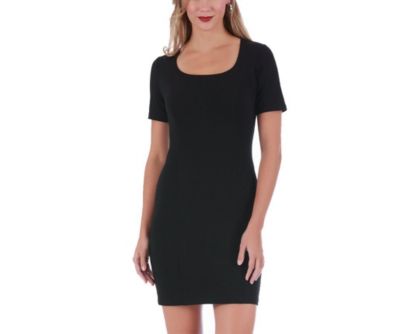 Square neck short dress