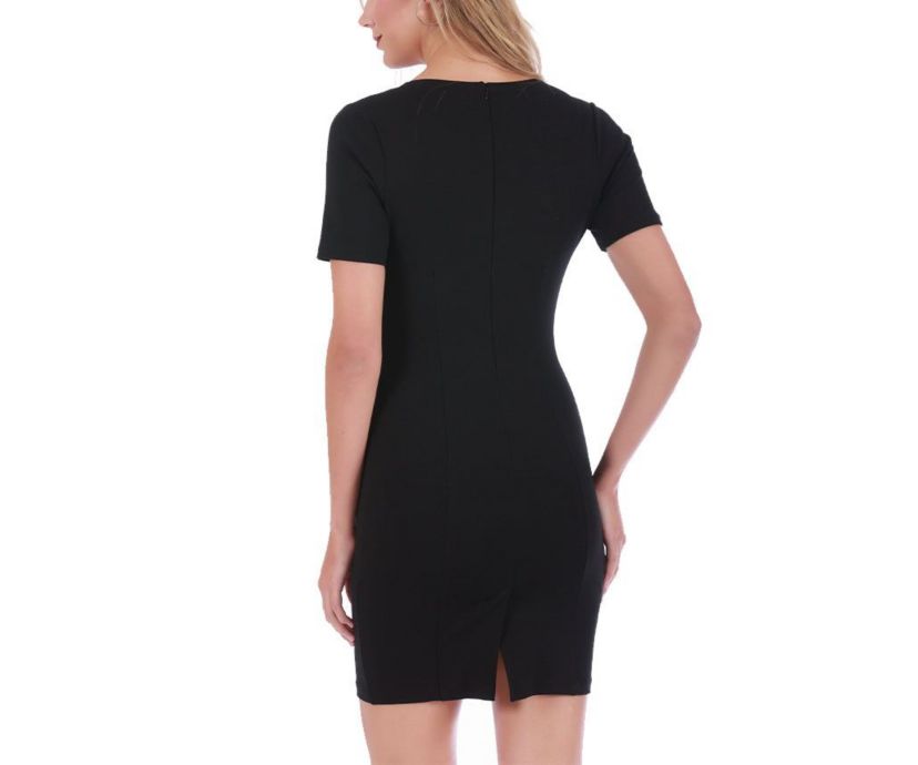 Square neck short dress