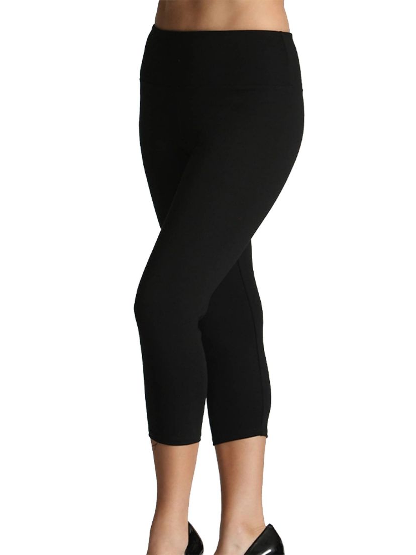 Plus Size Casual Cropped Leggings