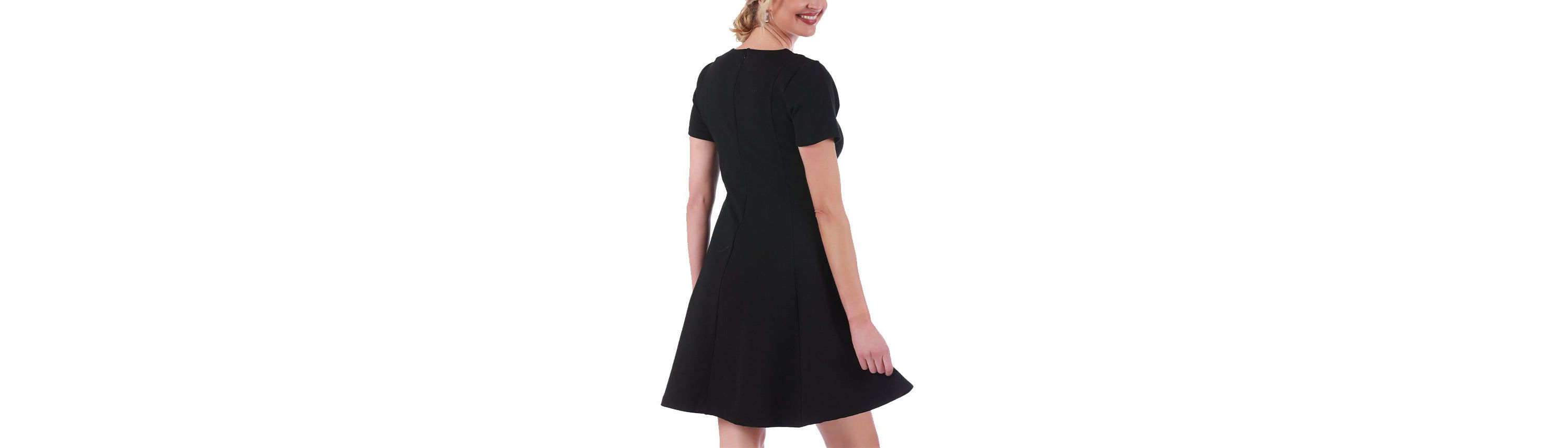 Fit and flare short sleeve dress