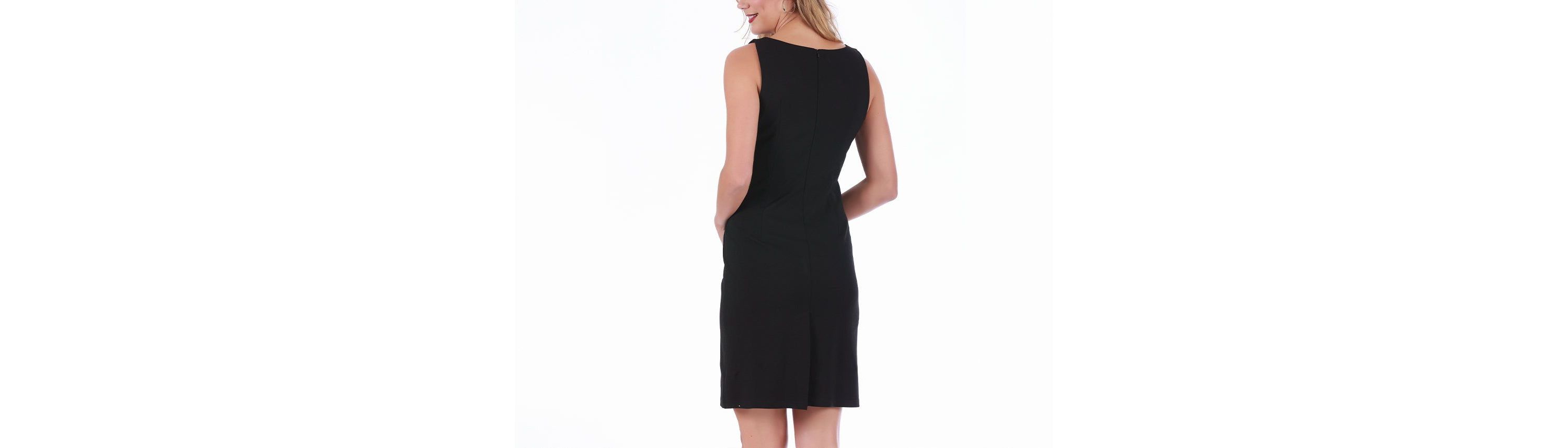 Boat neck sleeveless short dress